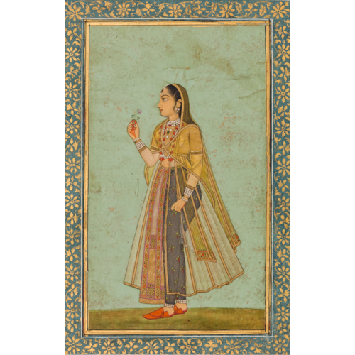 Lady Holding a Flower